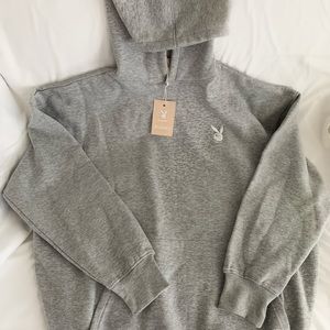 Oversized Missguided x playboy hoodie